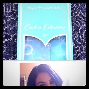 20 in halo couture extensions black